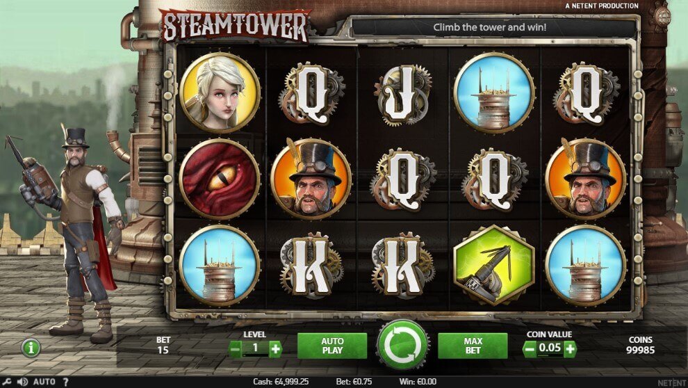 Steam Tower Freispiele