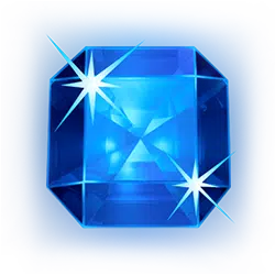 Symbol blauer Edelstein Starburst Spielautomat