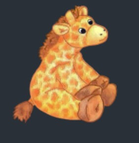 Symbol Giraffe fluffy Favoriten Steckplatz