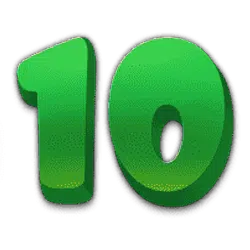 Symbol grün zehn die Hundehütte Steckplatz