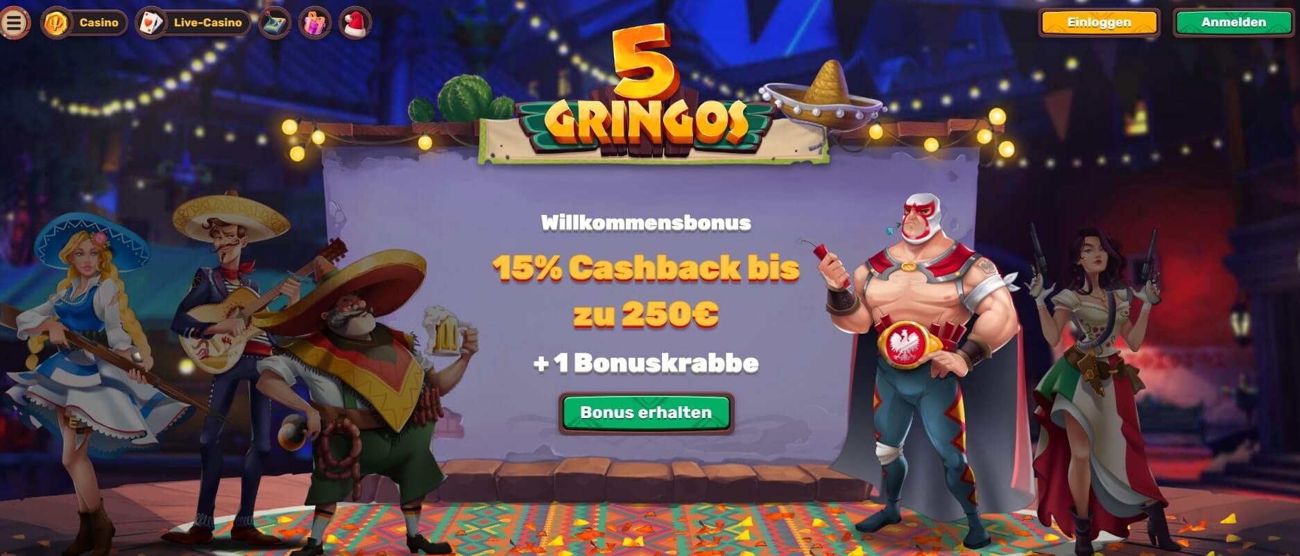 5gringos online casino ohne spin pause