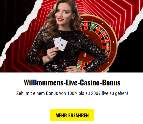 21bets Casino Live Willkommensbonus