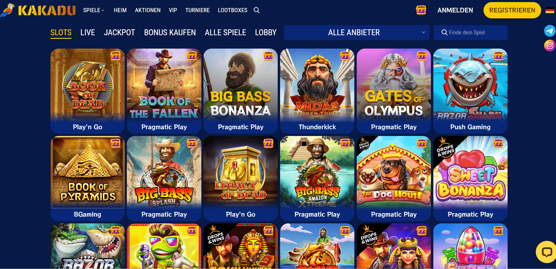 Casino Kakadu Games