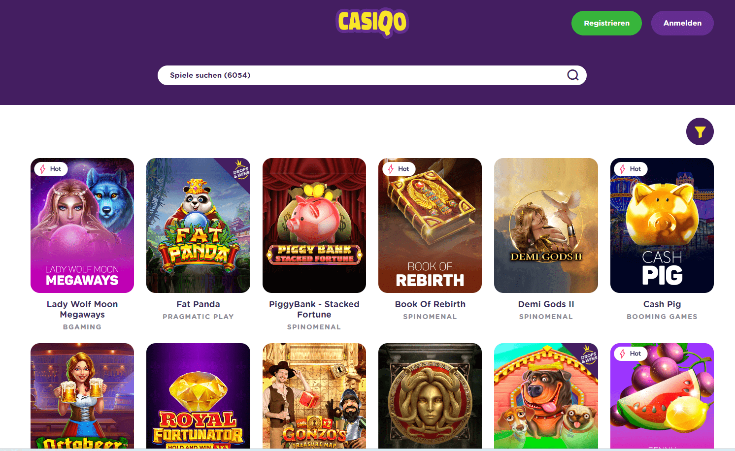 Casiqo Casino Games