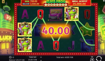 Elvis Frog in Vegas slot