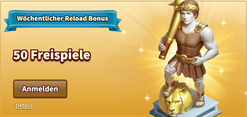 Myempire Casino Wochentlicher Reload Bonus