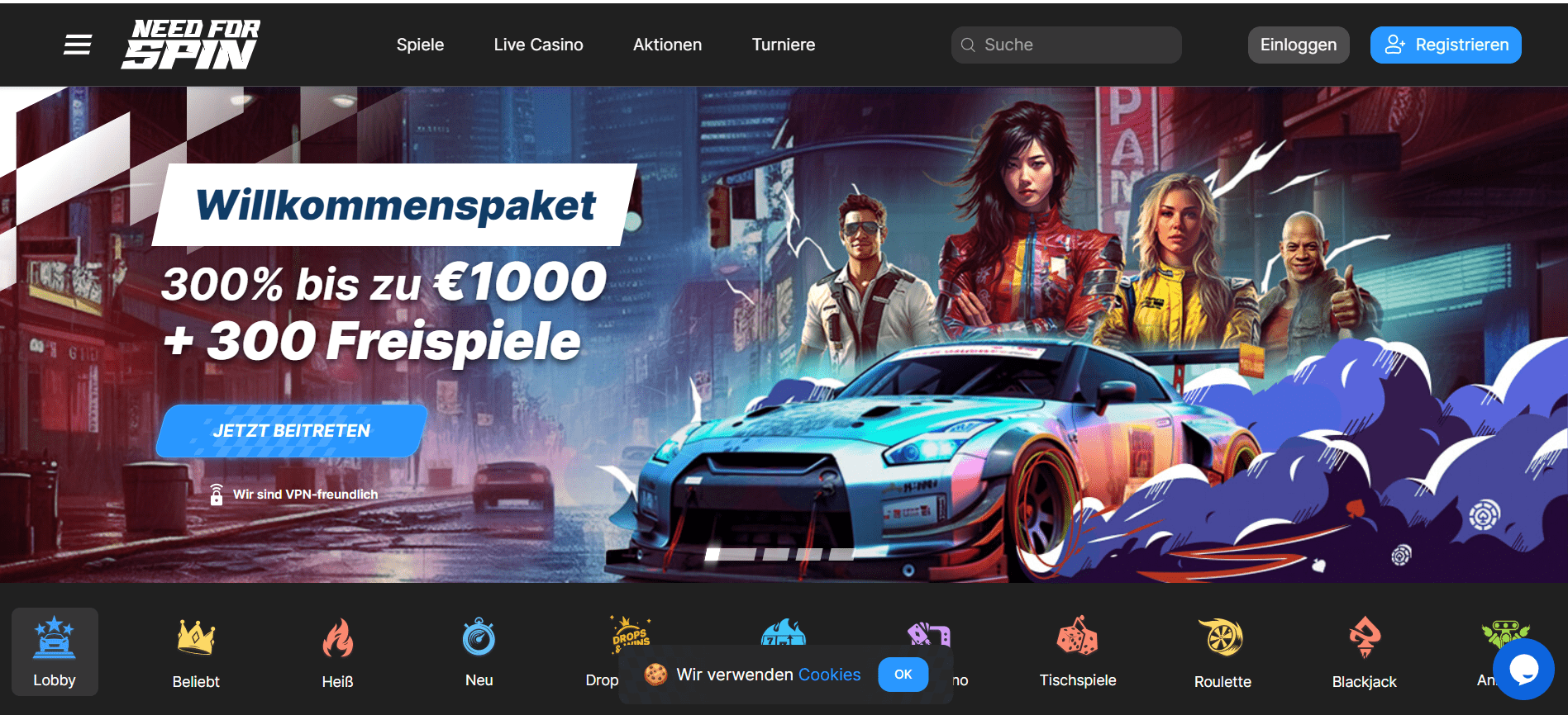 Need for Spin Homepage 
