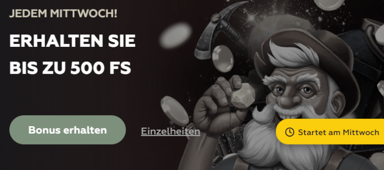 Playfina Casino Mittwoch Bonus