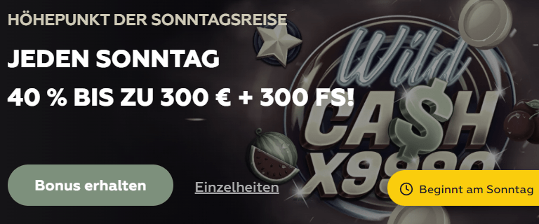 Playfina Casino Sonntags Bonus