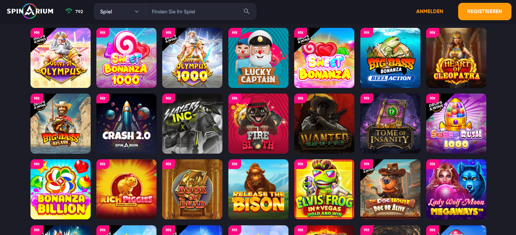 Spinarium Casino Games