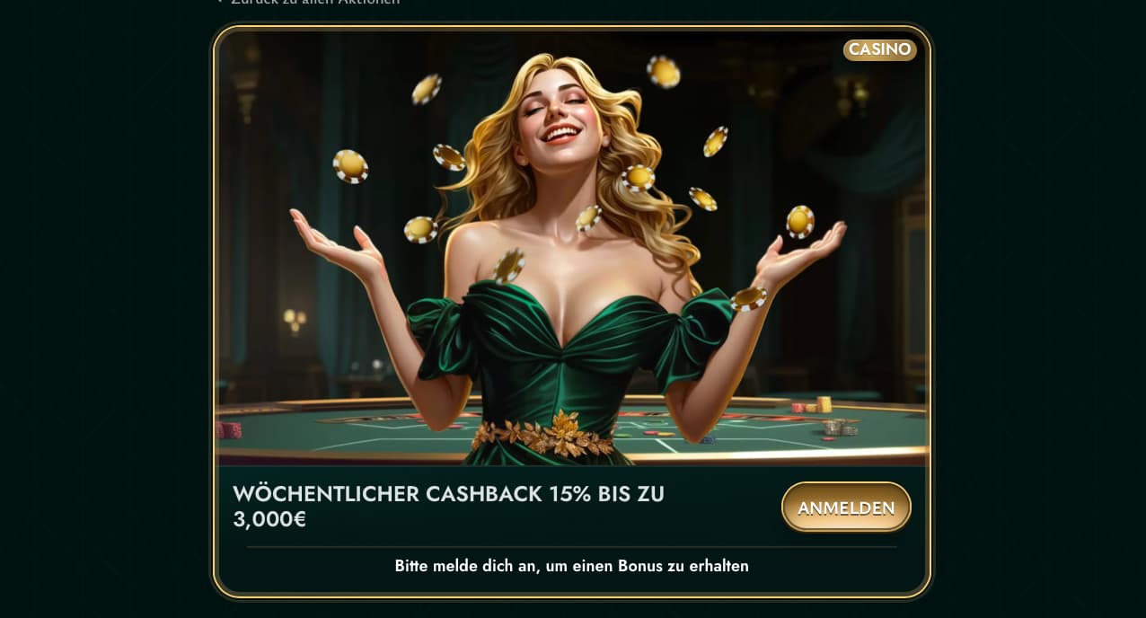 Cashed Casino cashback