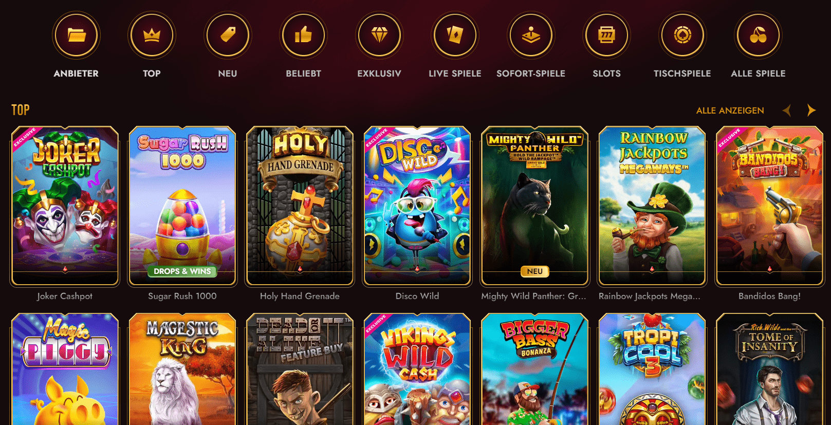 Grandclub Casino Games