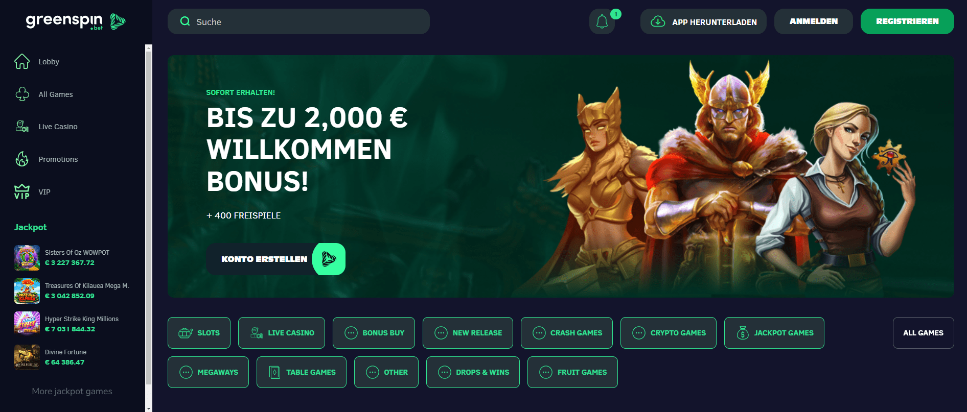 Greenspin bet Homepage