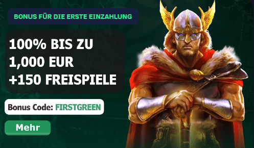 Greenspin bet Willkommensbonus