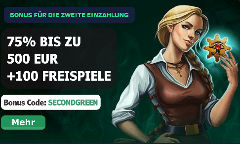 Greenspin bet Zweiter Willkommensbonus