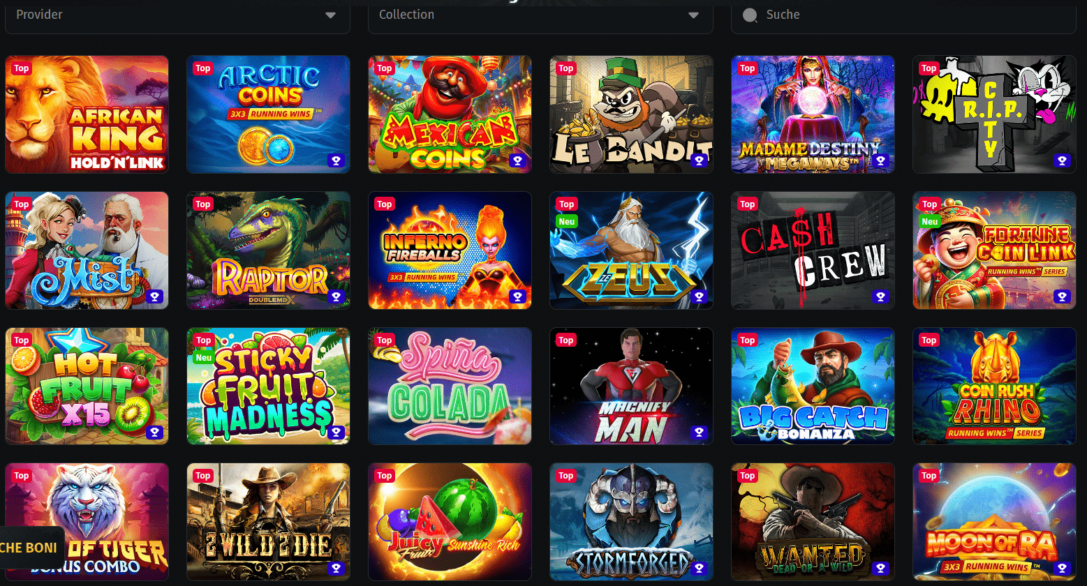 Jettbet Casino Games