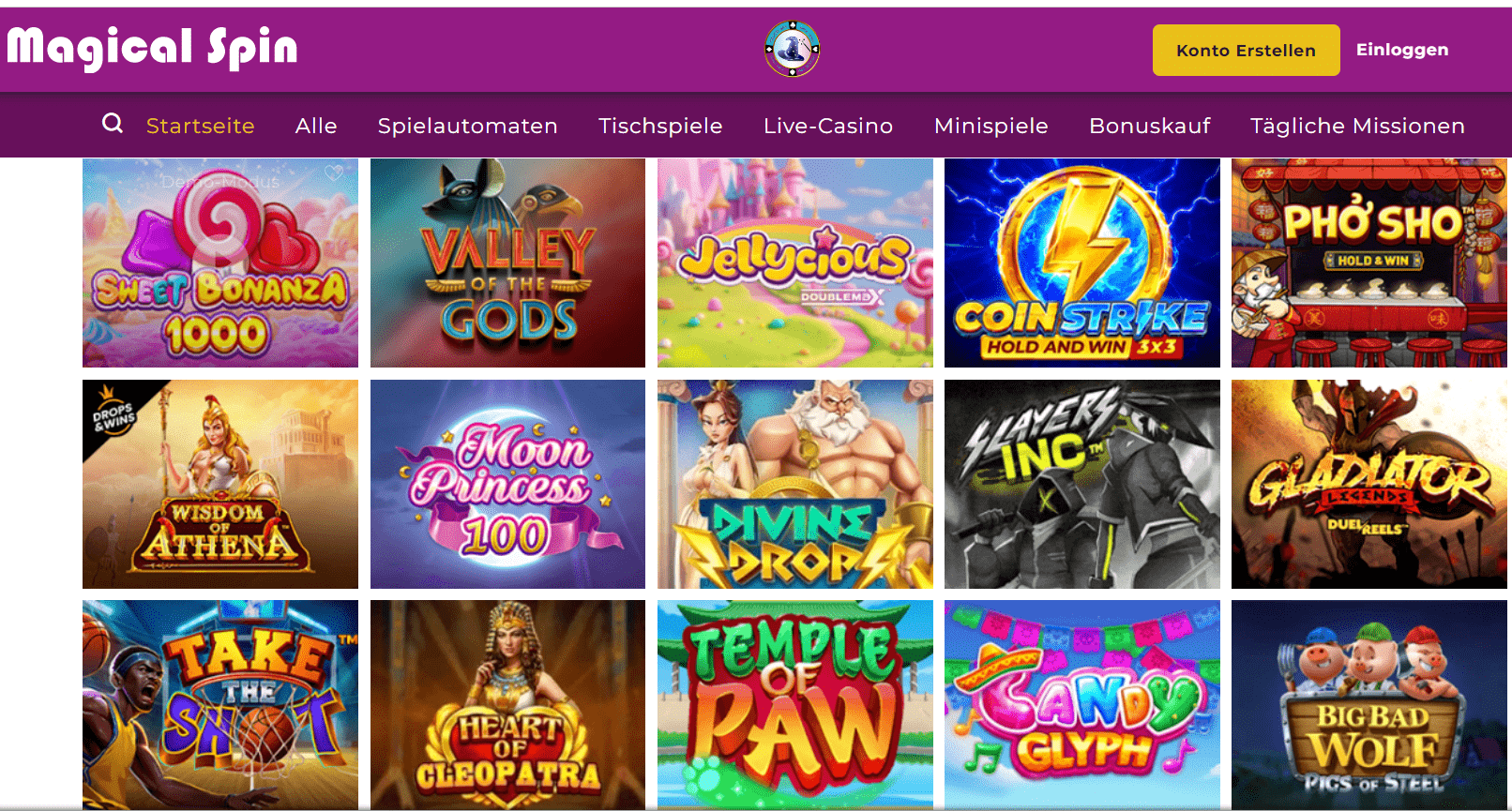 Magical Spin Casino Games