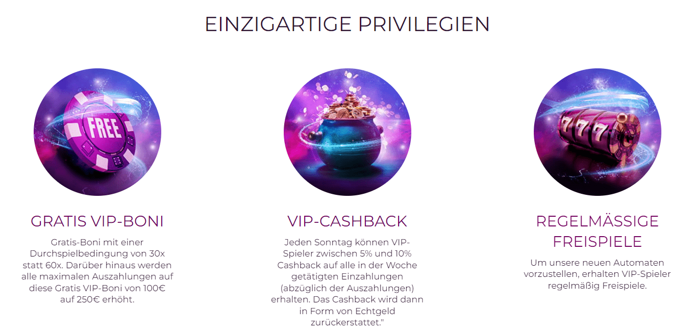 Magical Spin Casino VIP Programm