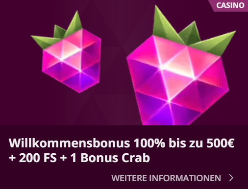 Malina Casino Willkommensbonus