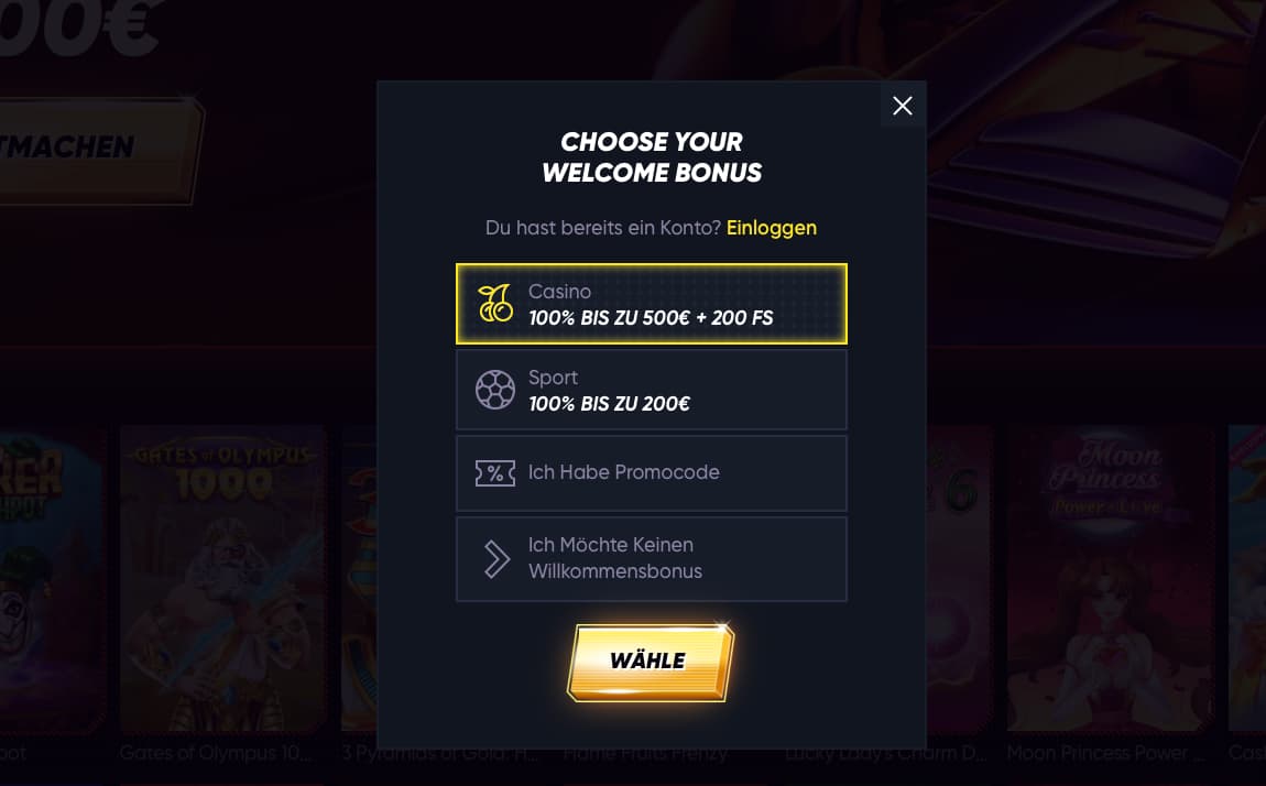 Quickwin casino welcome bonus