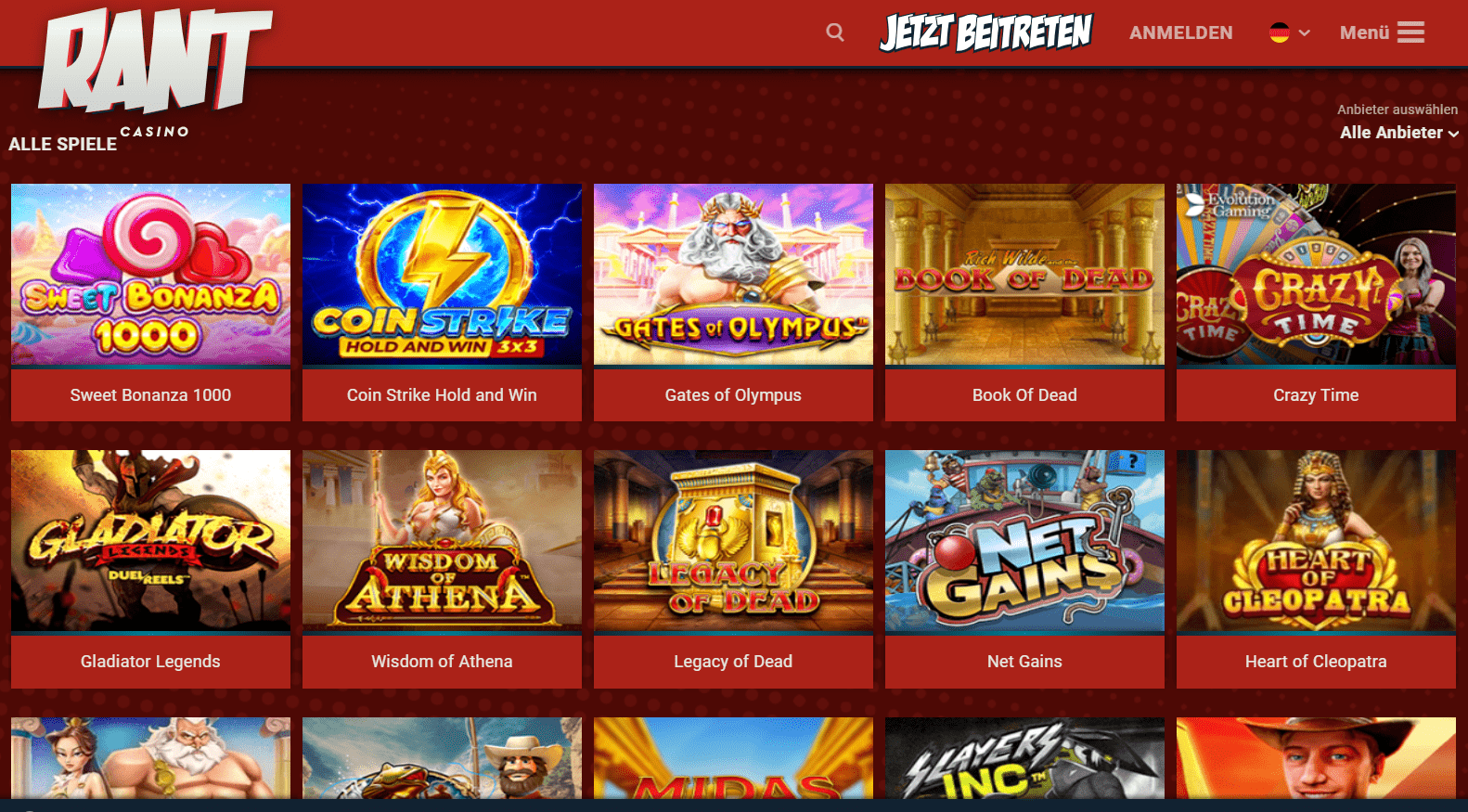 Rant Casino Games