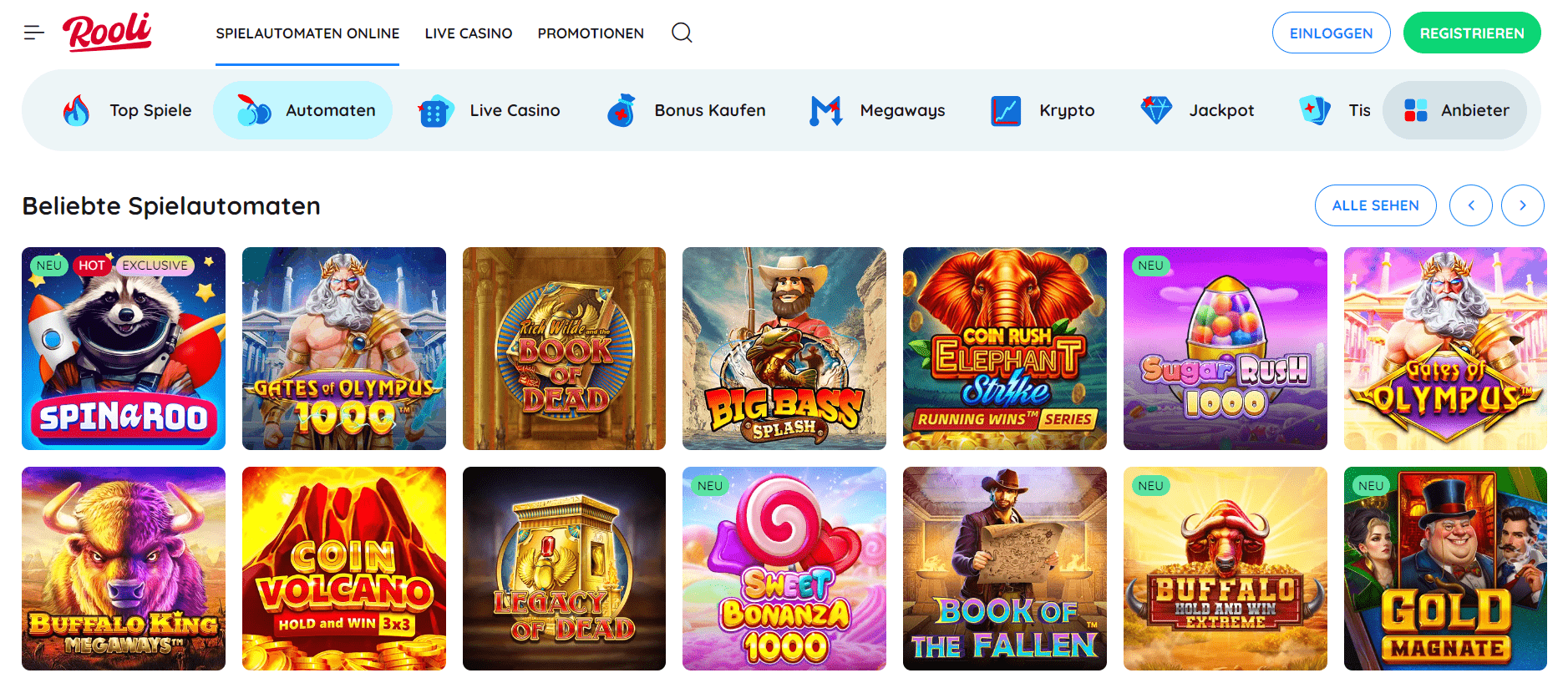 Rooli Casino Games