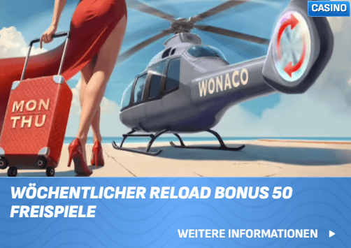 Wonaco Casino Reload Bonus