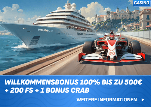 Wonaco Casino Willkommensbonus