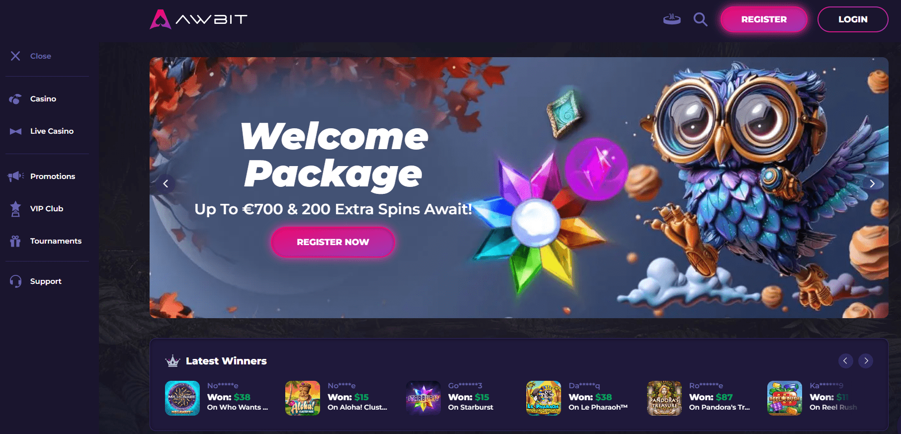 awbit casino main page