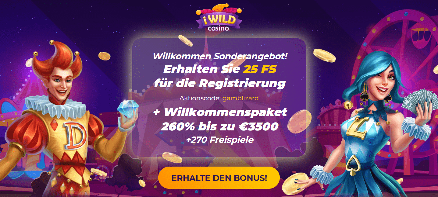 iwild casino 25 free spins gamblizard