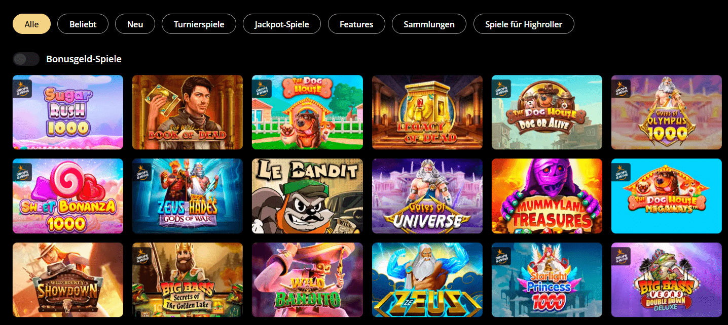 lex casino games