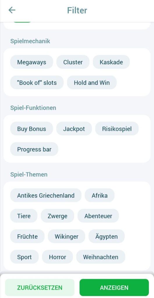 22bet filter