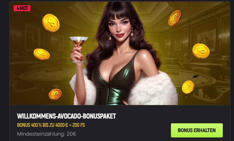 avocasino welcome bonus