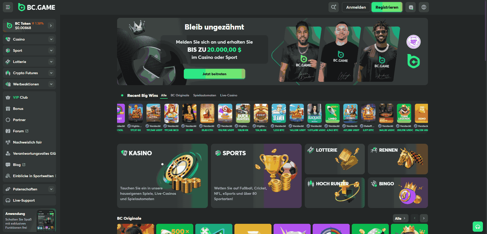 bc games main page