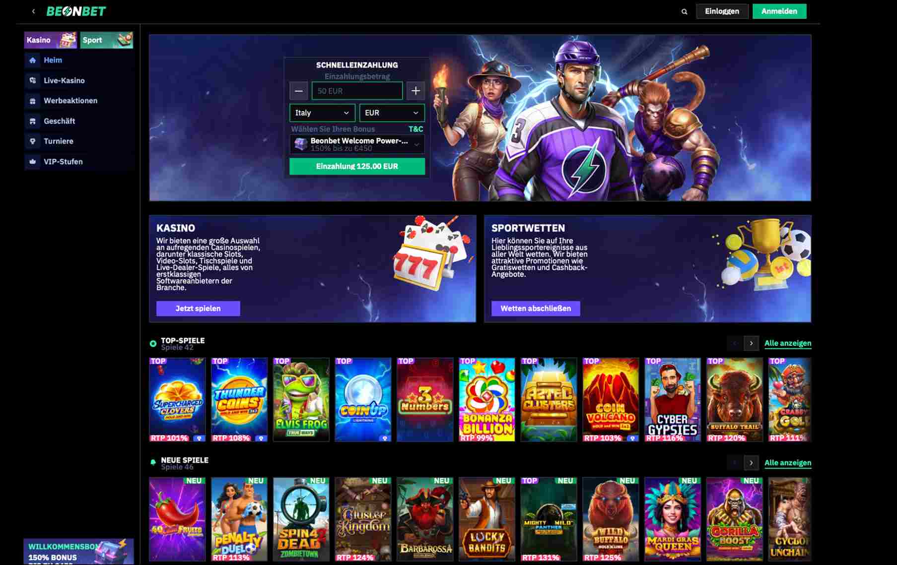 beonbet main page