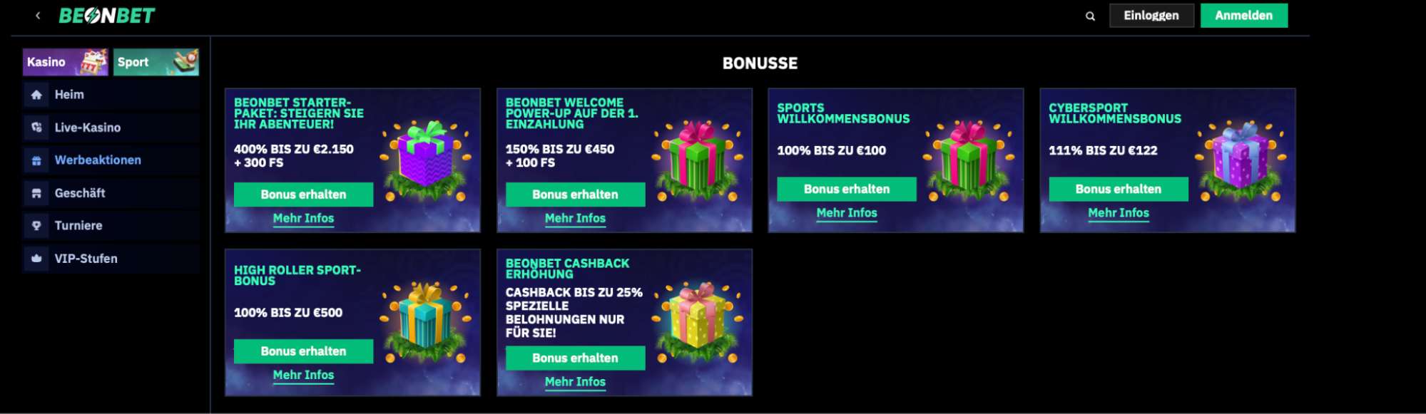 beonbet promotions