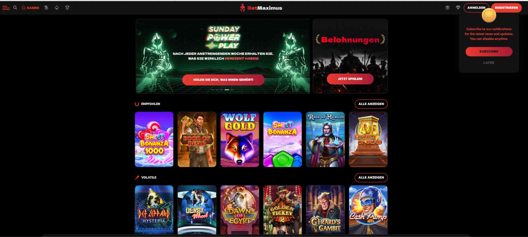 betnaximus casino main page