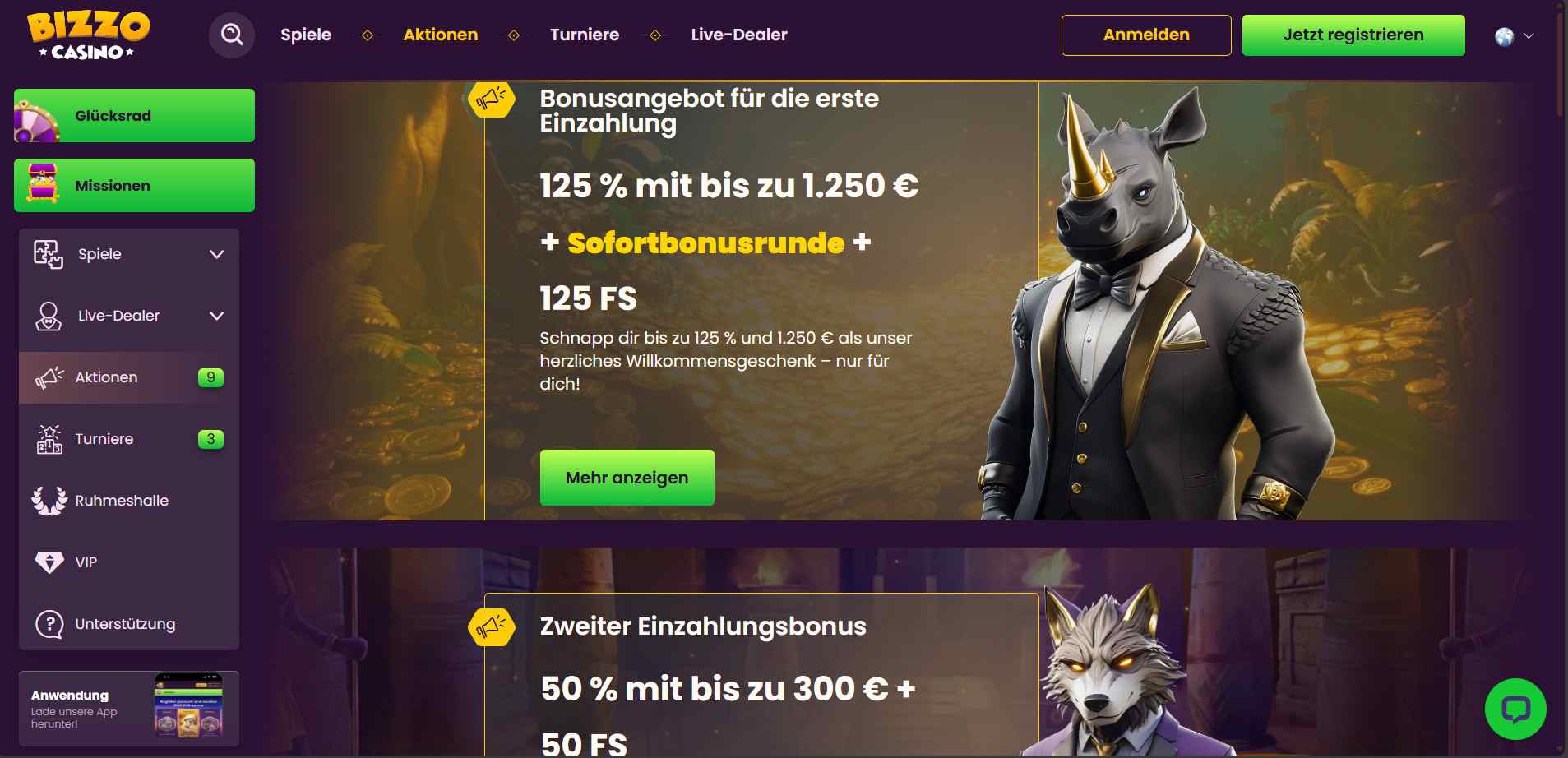 bizzo welcome bonus
