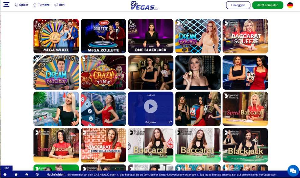 bluevegas live casino