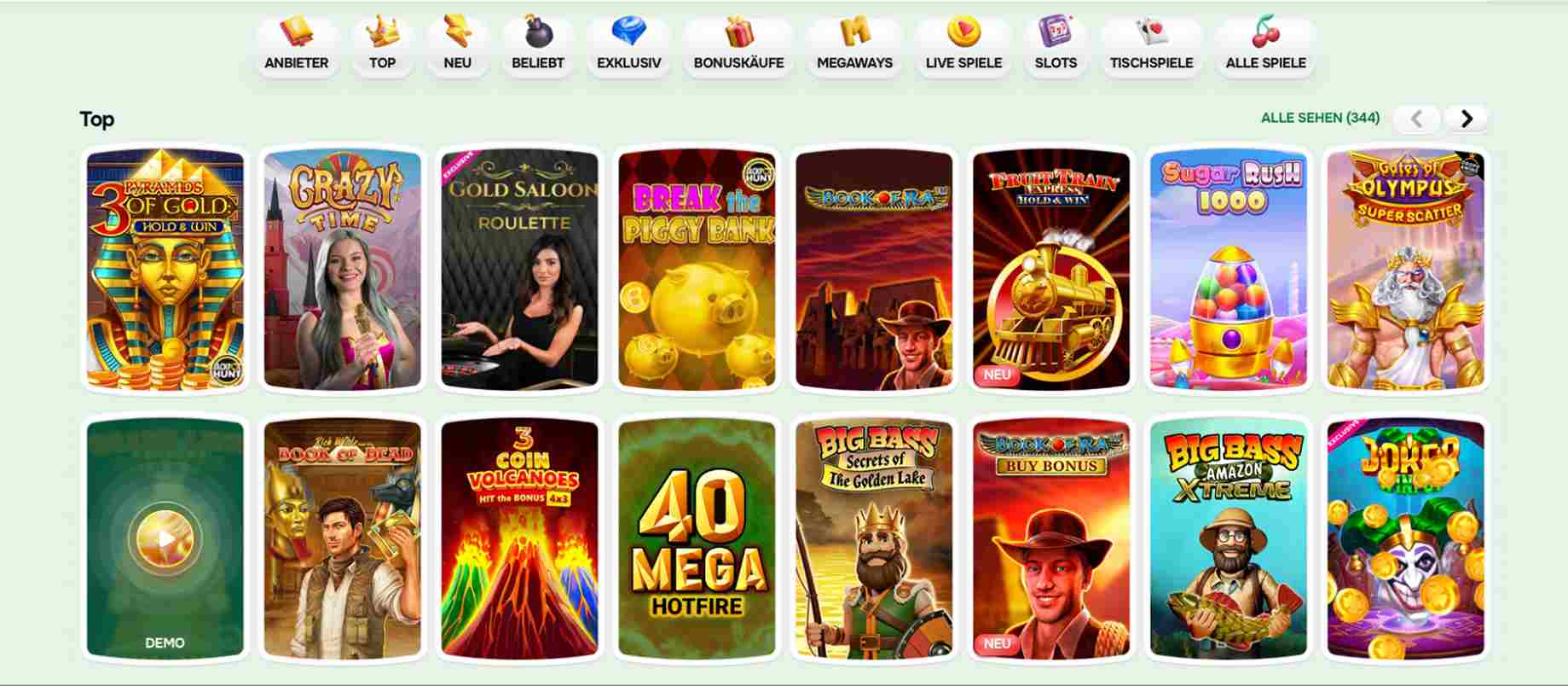 casinolo main games