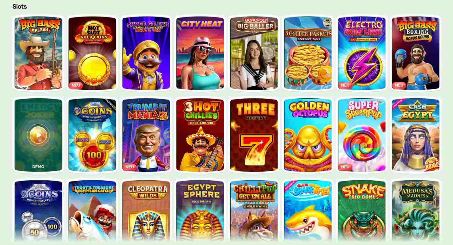 casinolo main slots