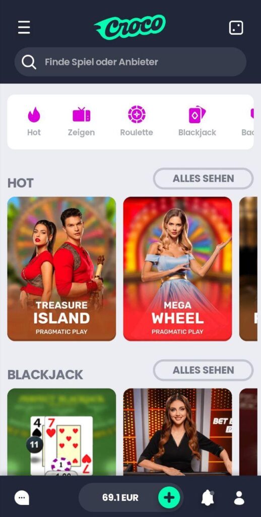 crocoslots live casino