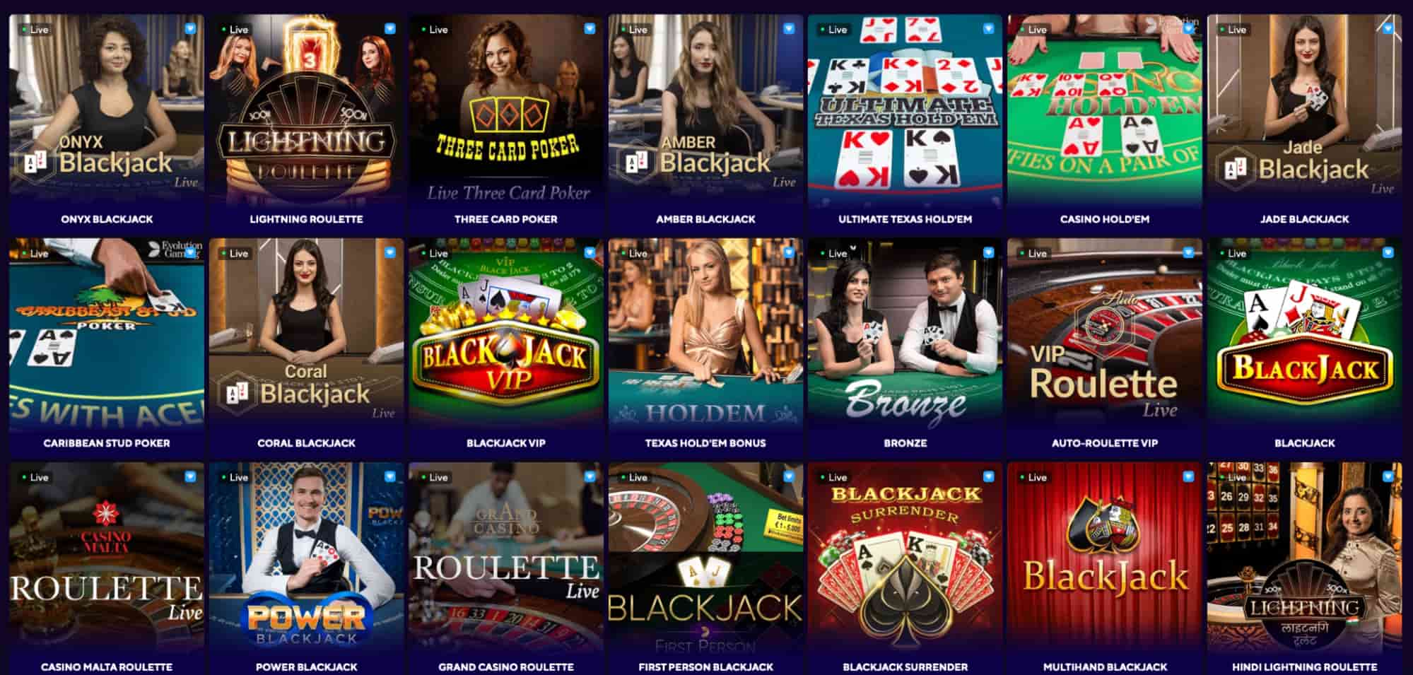 dazard live casino