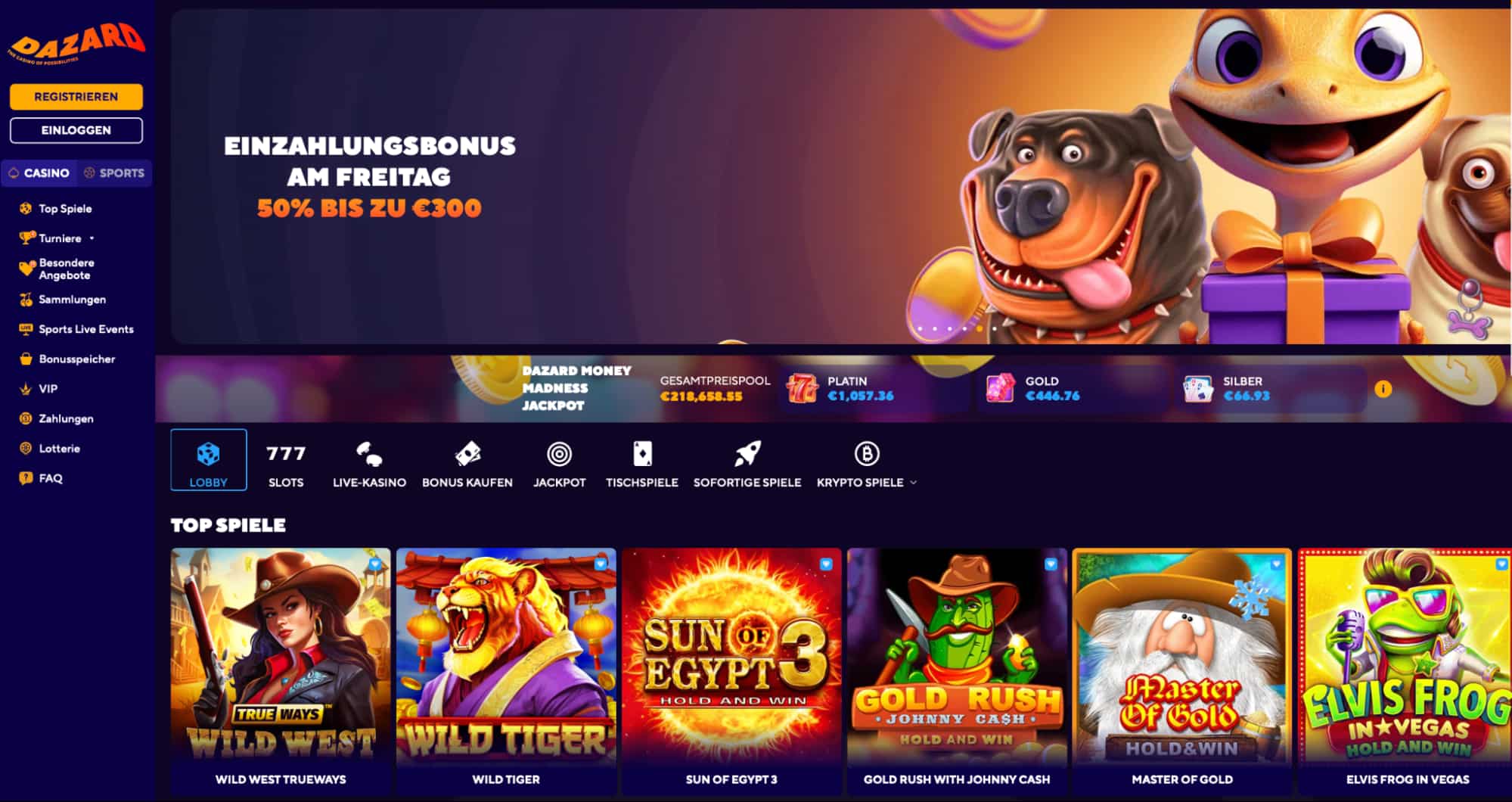 dazard main page