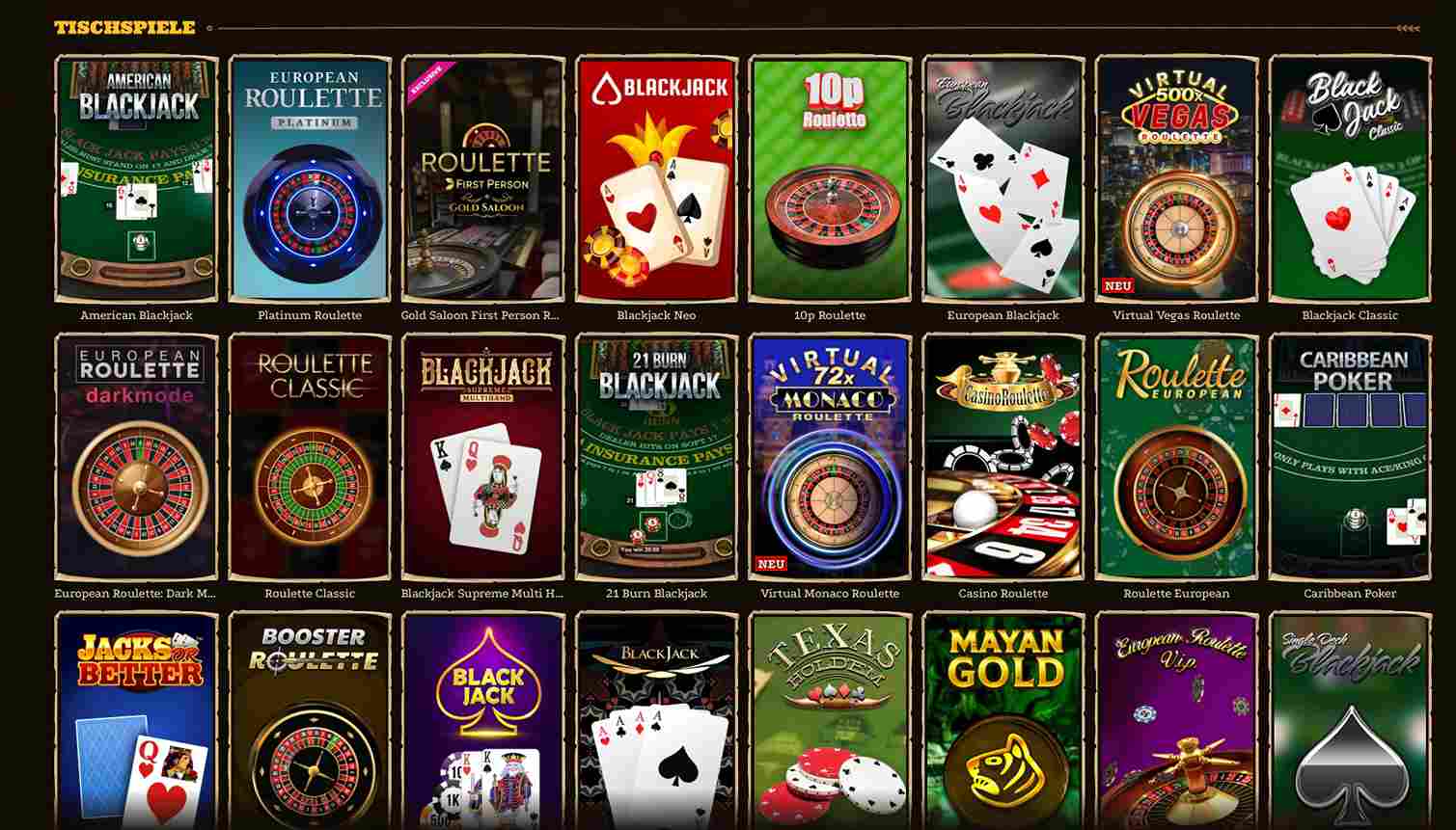 dazardbet table games