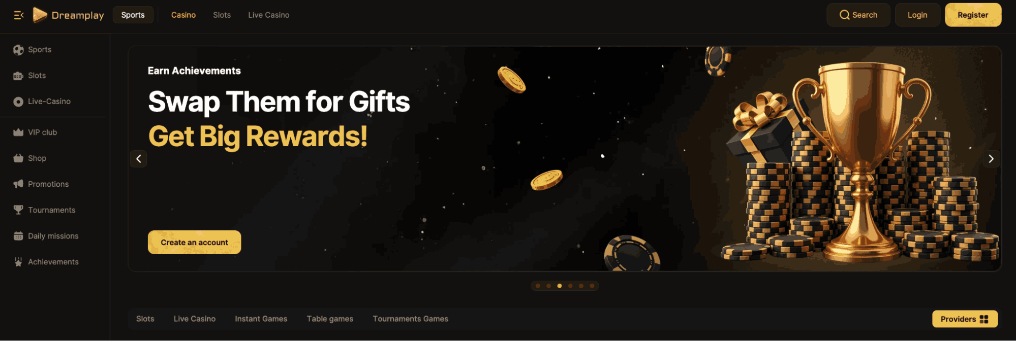 dream play main page