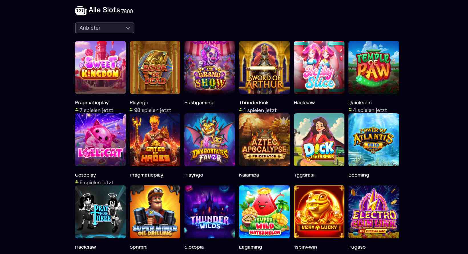 immerion casino slots