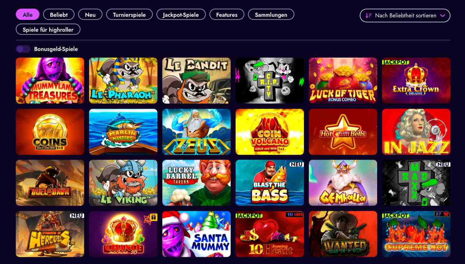irwin casino games