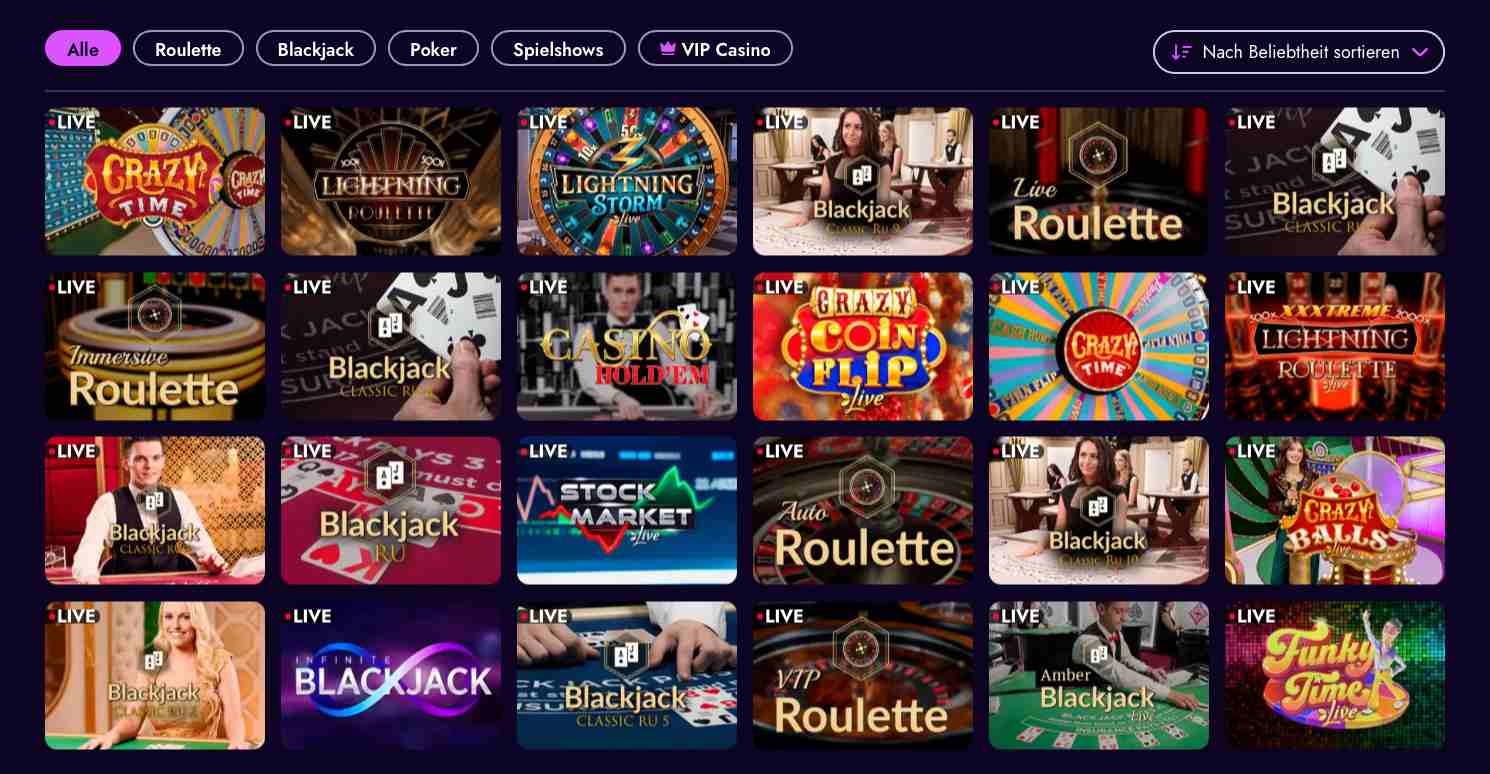 irwin casino live casino