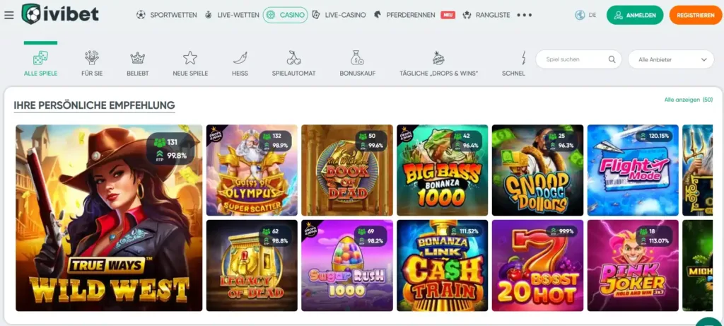 ivibet games
